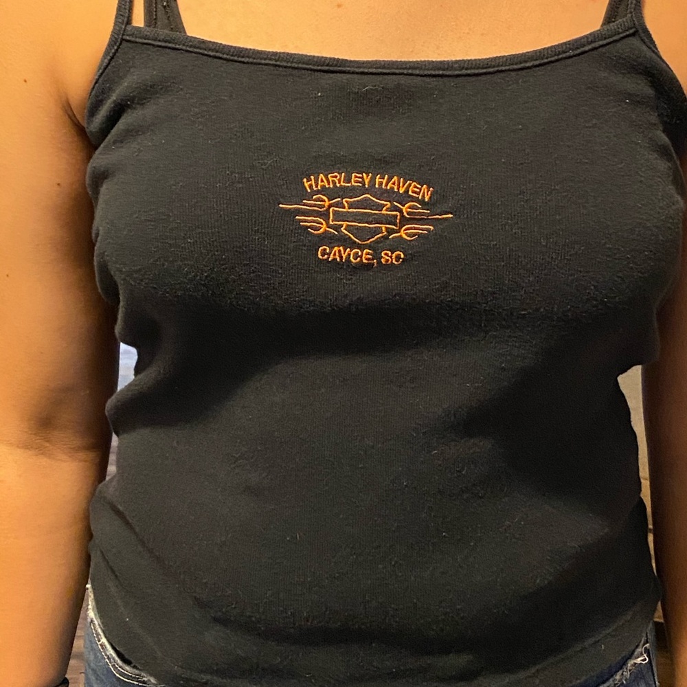 Black Harley Davidson Tank Top